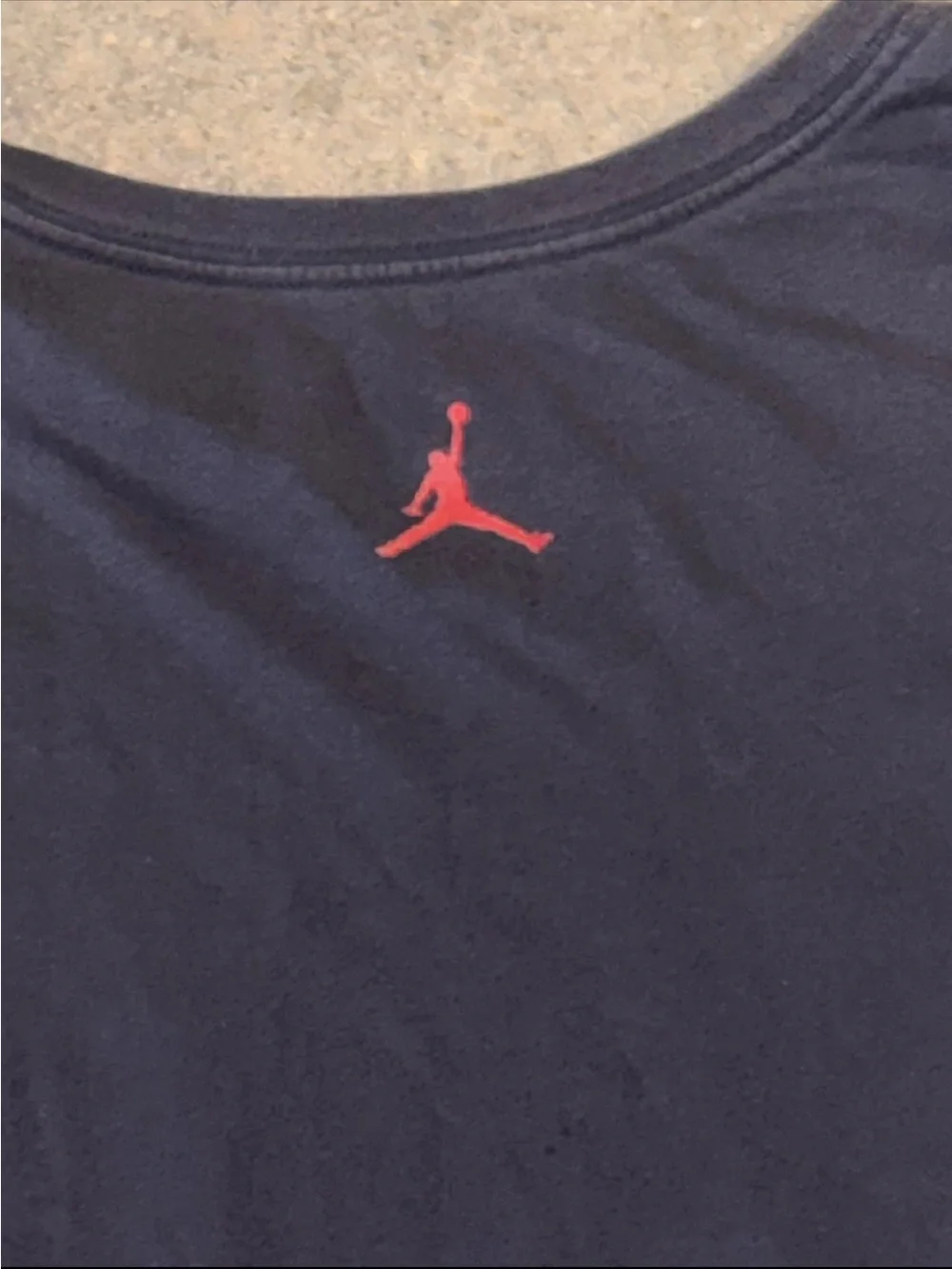 Nike Air Jordan Modern Wings Dri-Fit T-Shirt Navy Blue Men’s Size XL Jump Man